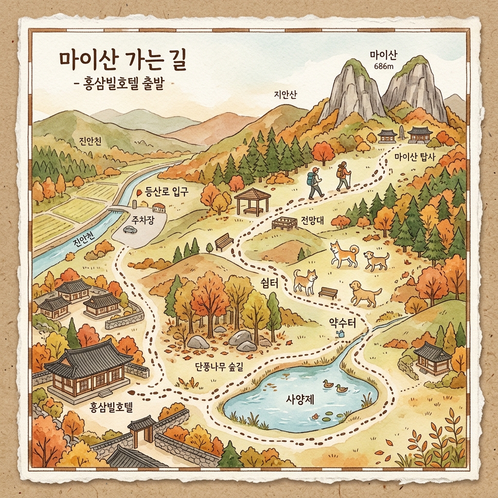 마이산 반려견 산책 코스 지도